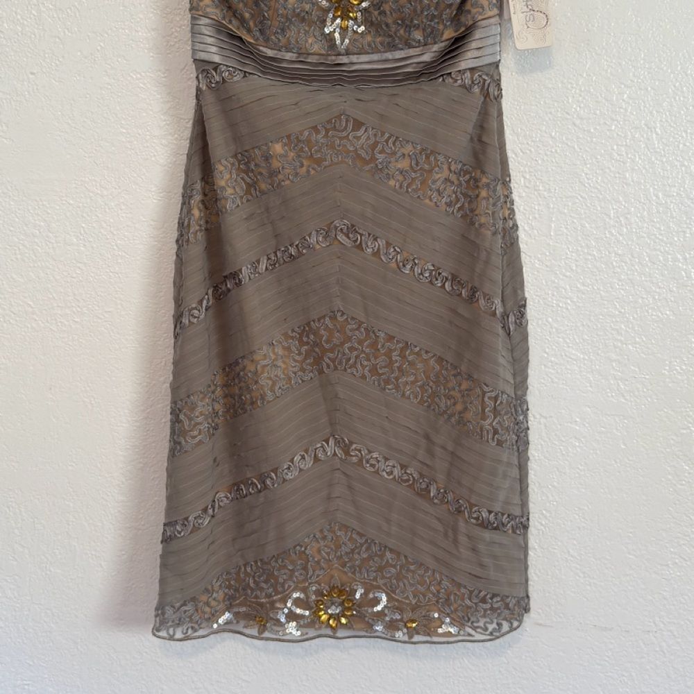 New vintage y2k Sue Wong Strapless wedding guest embellished Dress - Picture 8 of 14